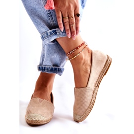 PG1 Slip-on Mocka Espadrilles för kvinnor Beige Corry 2