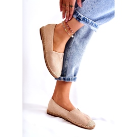 PG1 Slip-on Mocka Espadrilles för kvinnor Beige Corry 5