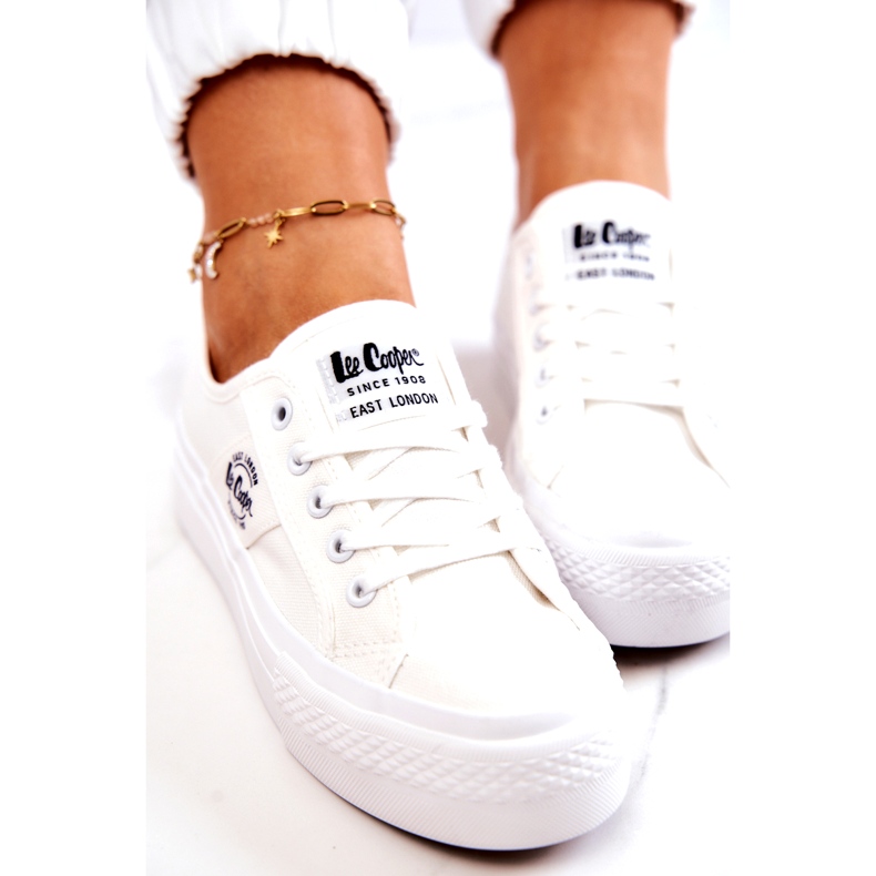 Sneakers på Lee Cooper LCW-22-31-0837L Vit plattform 4
