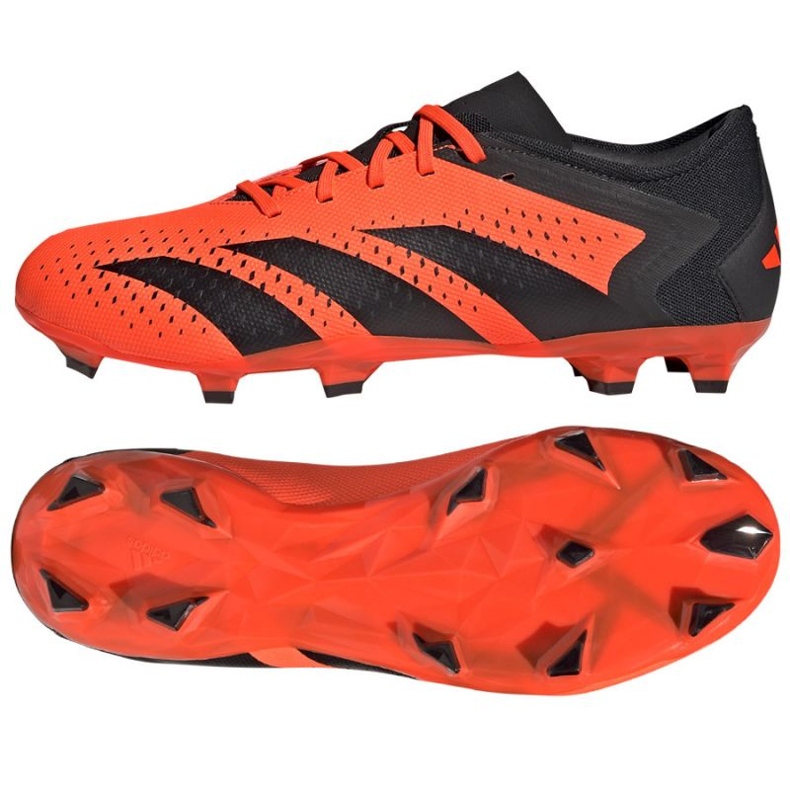 Adidas Predator Accuracy.3 L Fg M GW4601 fotbollsskor röd apelsiner och röda 1