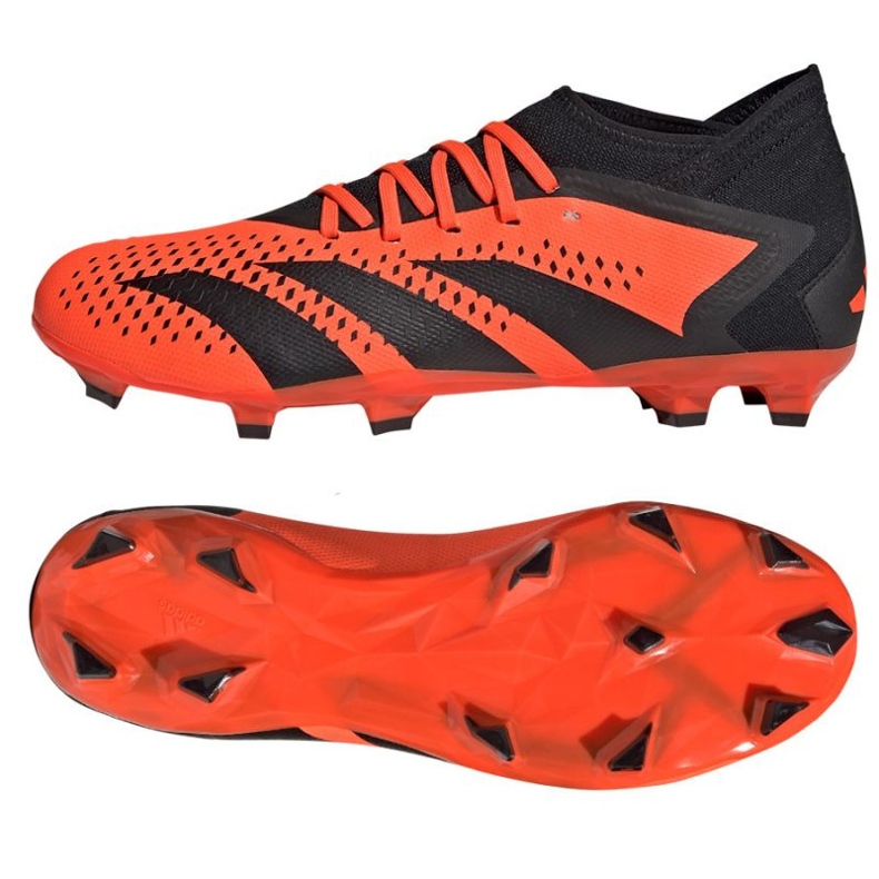 Adidas Predator Accuracy.3 Fg M GW4591 fotbollsskor röd apelsiner och röda 1