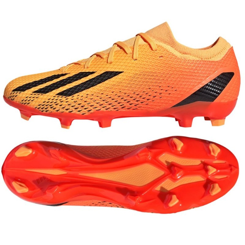 Adidas X Speedportal.3 Fg M GZ5077 fotbollsskor orange apelsiner och röda 1