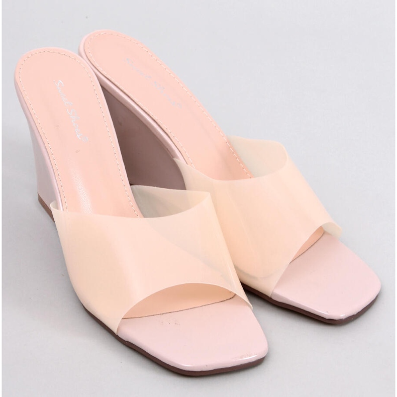 Transparent Wedge Slides från Rocks Beige 1