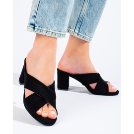 Svarta mockatofflor från Shelovet 1