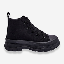 FR1 Barn High Sneakers Black Freeze svart 1