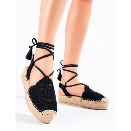 Svarta espadrillor från Shelovet boho 1
