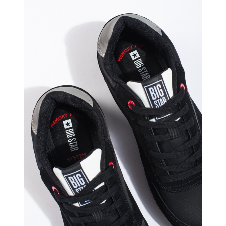 Sportskor herr svarta Big Star LL174158 Memory foam 1