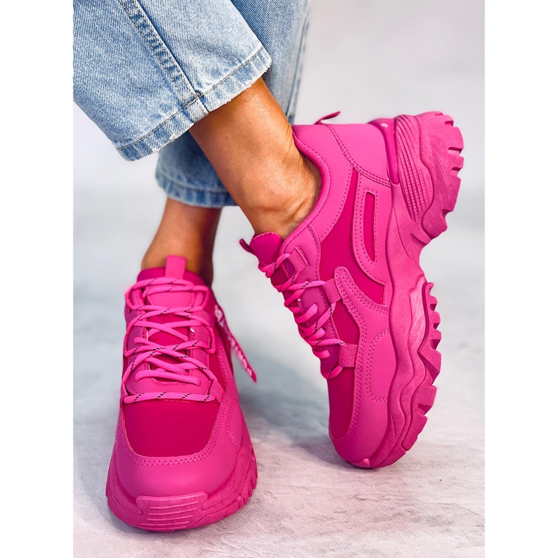 Bains Fuchsia Sneakers för dam rosa 1