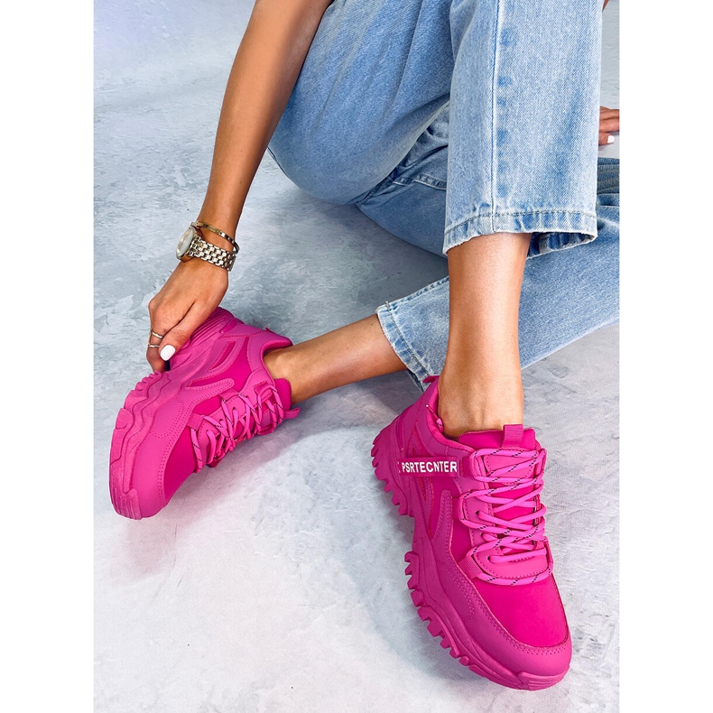 Bains Fuchsia Sneakers för dam rosa 2