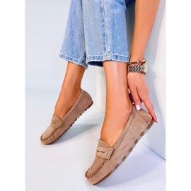 Loafers för damer från Anaya Khaki mocka beige 1