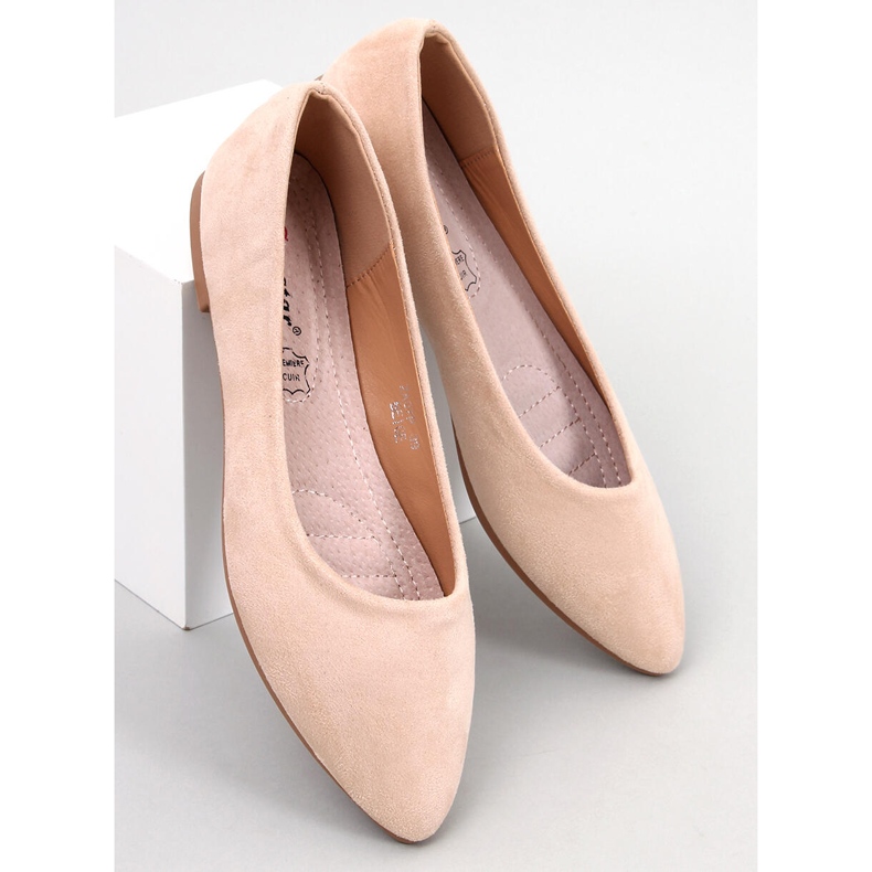 Seastar Keys Beige läder innersula ballerinor 1