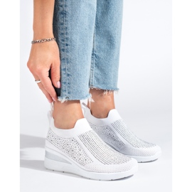 Shelovet Vita wedge sneakers i textil 1