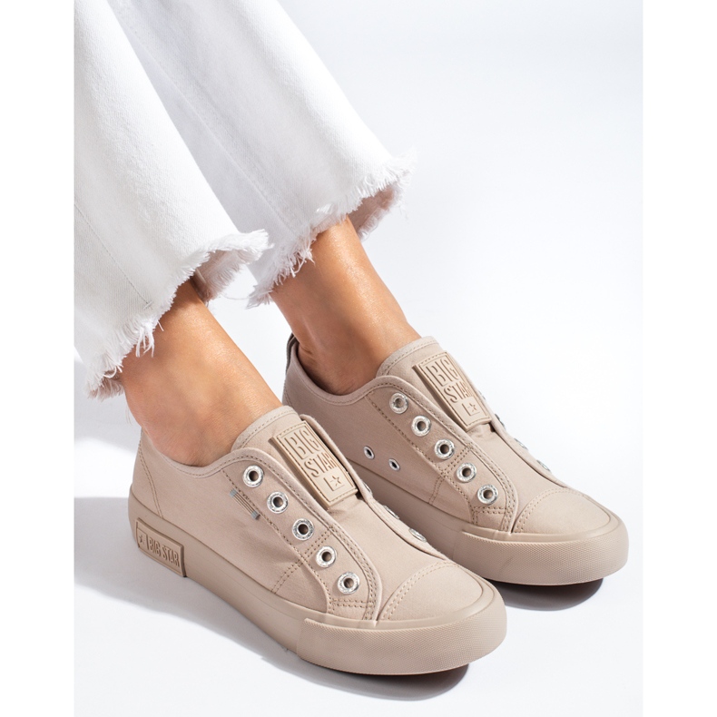 Beige sneakers LL274164 Big Star 1
