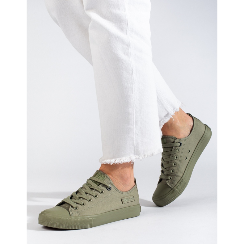 Gröna sneakers för kvinnor Big Star LL274028 1
