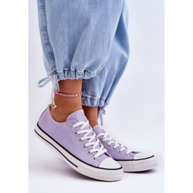 Klassiska låga sneakers för kvinnor Lila Vegas purpur 1