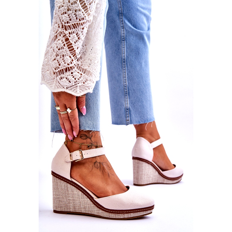 PS1 Klassiska sandaler för damer Beige Malani 4