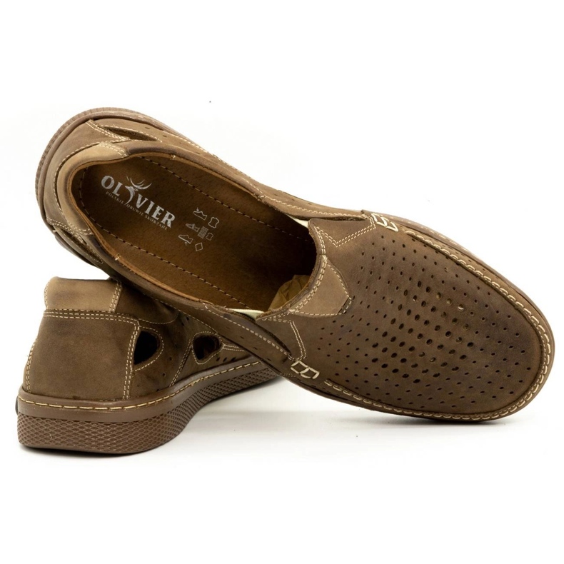 Olivier Herrskor i läder 937MP brun 3