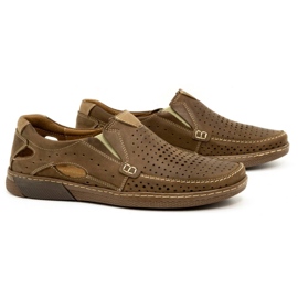 Olivier Herrskor i läder 937MP brun 2