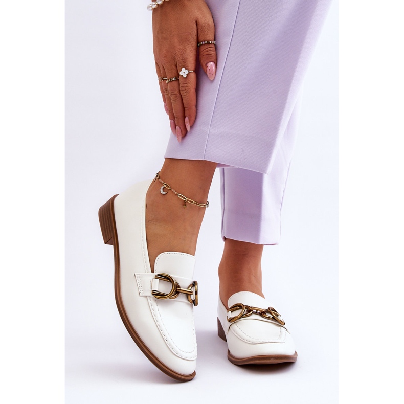 WS1 Klassiska Loafers dam Vita Lorien 1