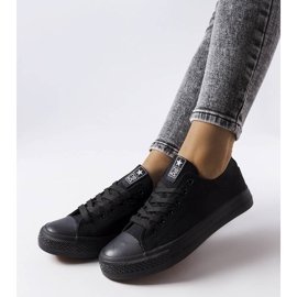 Beaupré sneakers i svart tyg 1