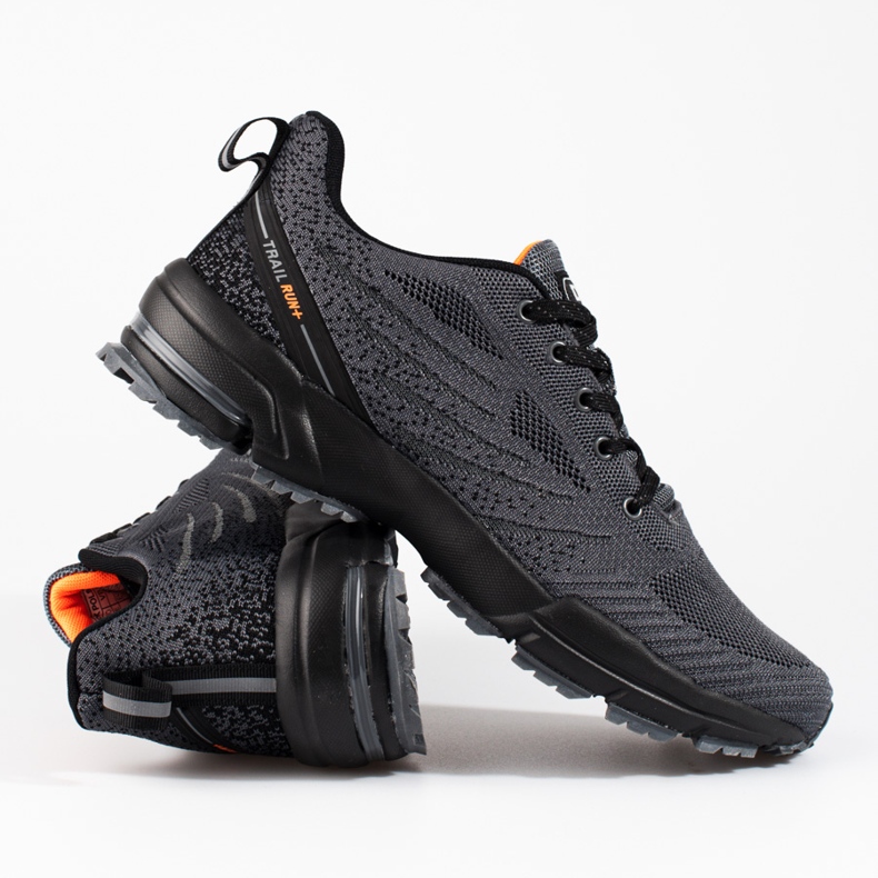 Grå DK sportskor i textil för män 1