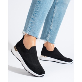 Shelovet svarta slip-on sneakers 1